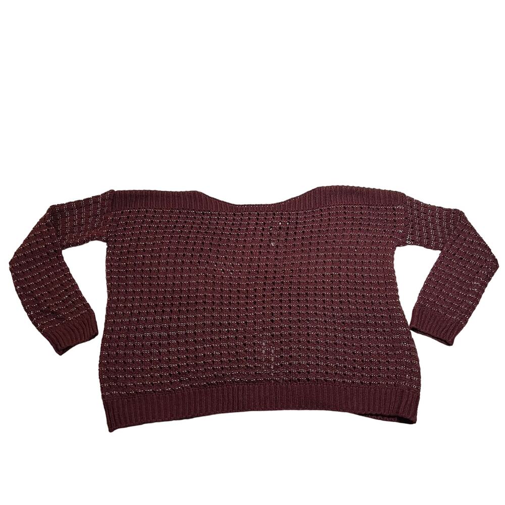 Gossip Girl by Romeo & Juliet Couture Open Knit Oversized Sweater Size Small
